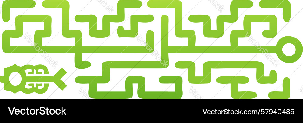 Complex Circuit Maze Tech Vector Image