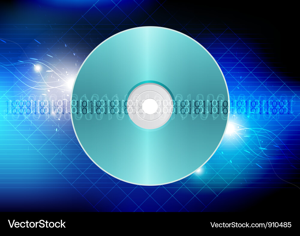 Digital Technology Background - Data Flow vector image