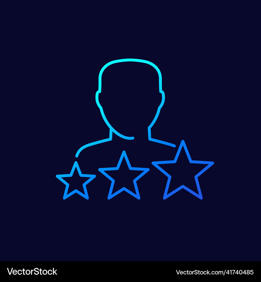 Experience line icon for web Vector Image