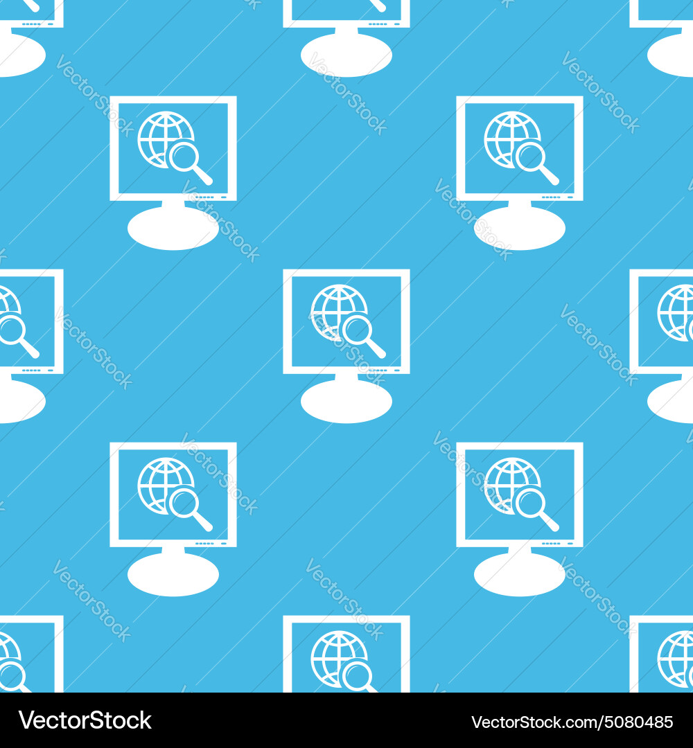 Global search monitor pattern vector image