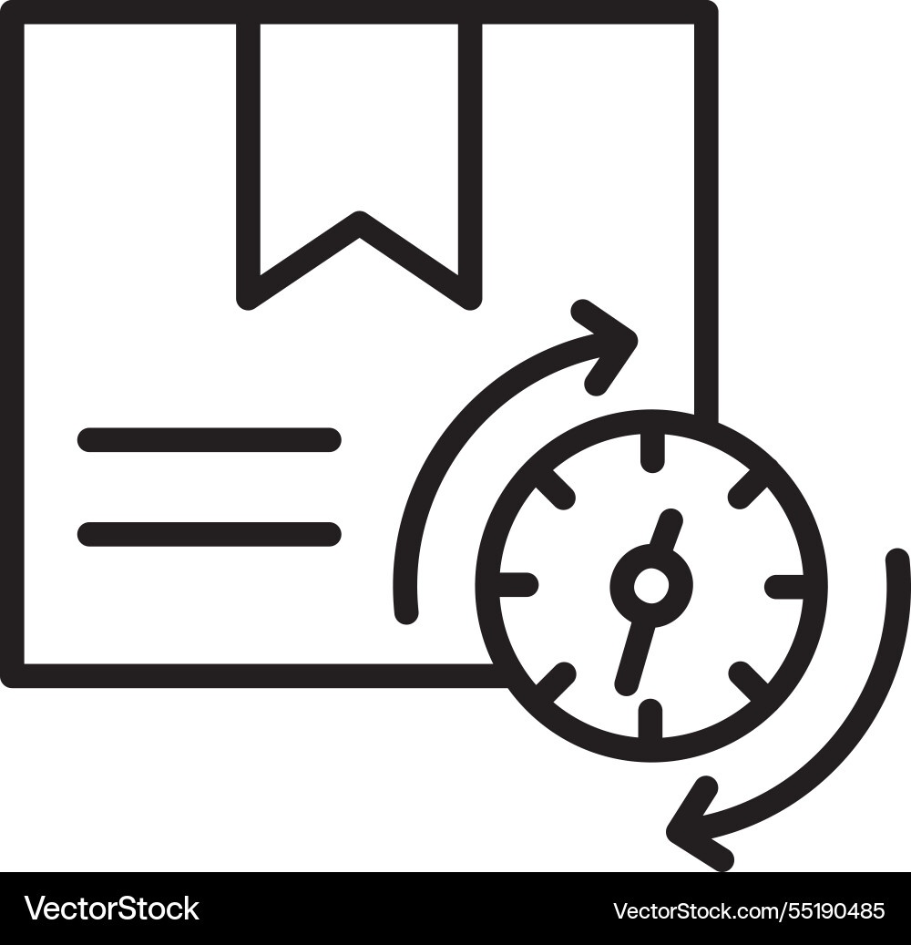 Processing time line icon design vector image