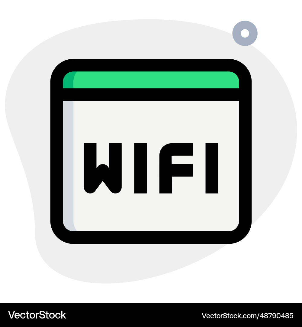 Using wifi connection for internet surfing vector image