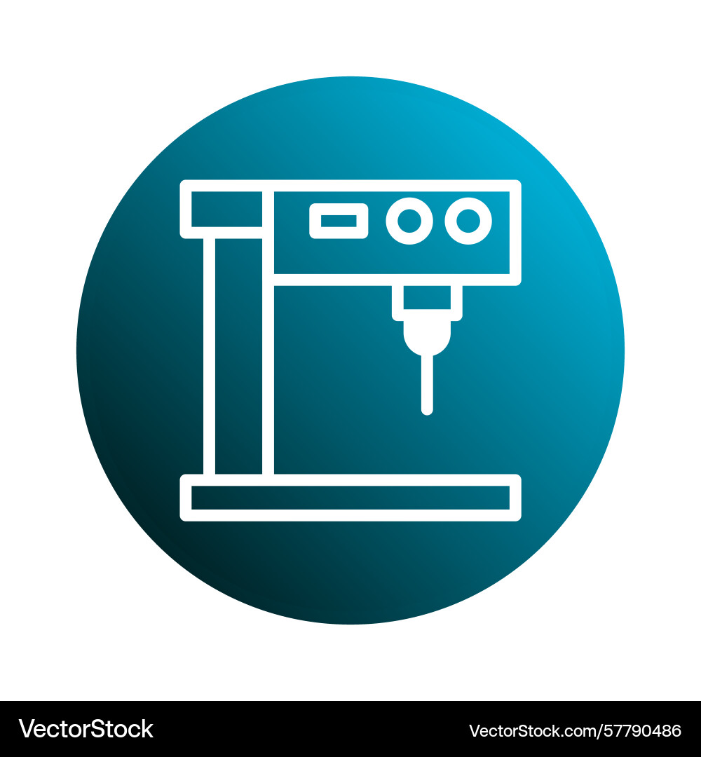 A drilling machine tool displayed on an abstract A drilling machine tool displayed on an abstract Vector Image