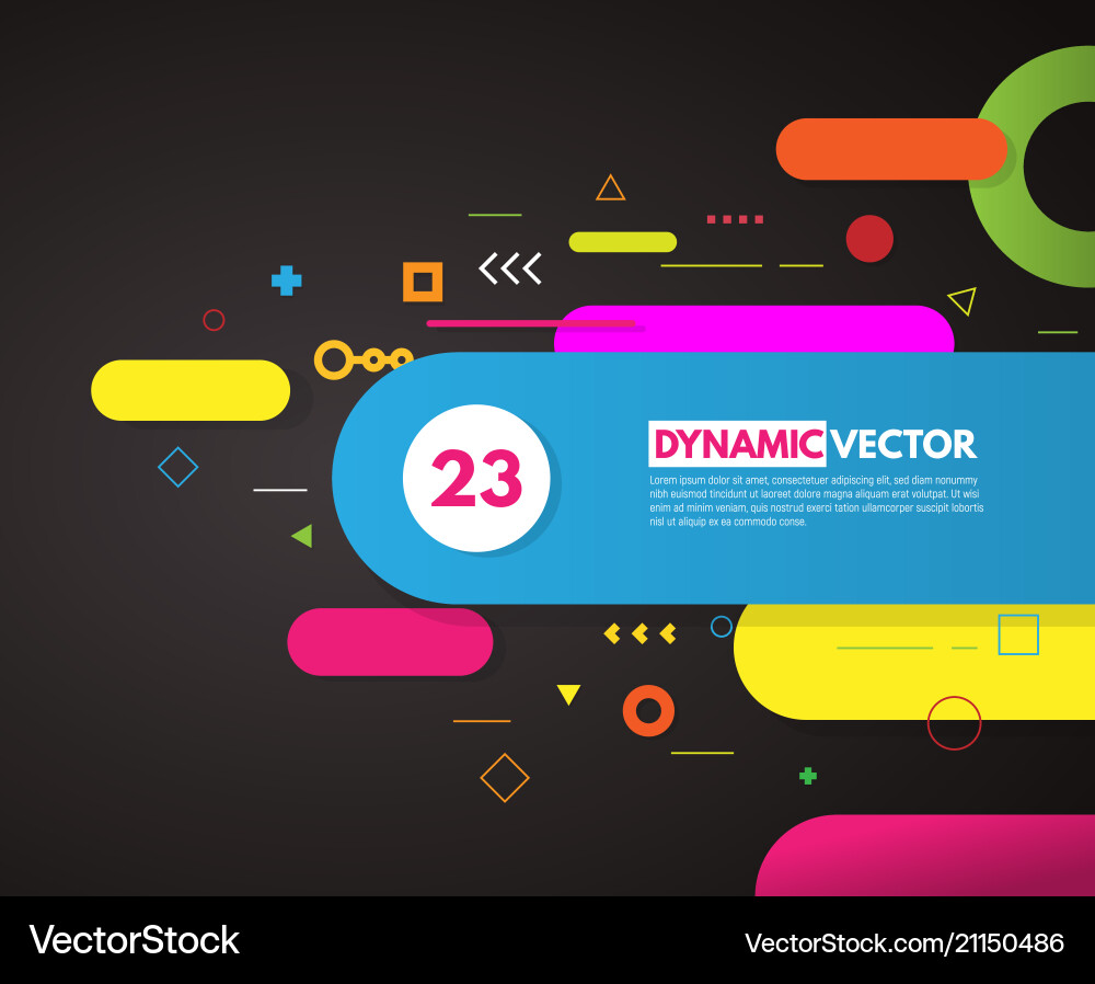 Abstract background with rounded corner shapes Vector Image