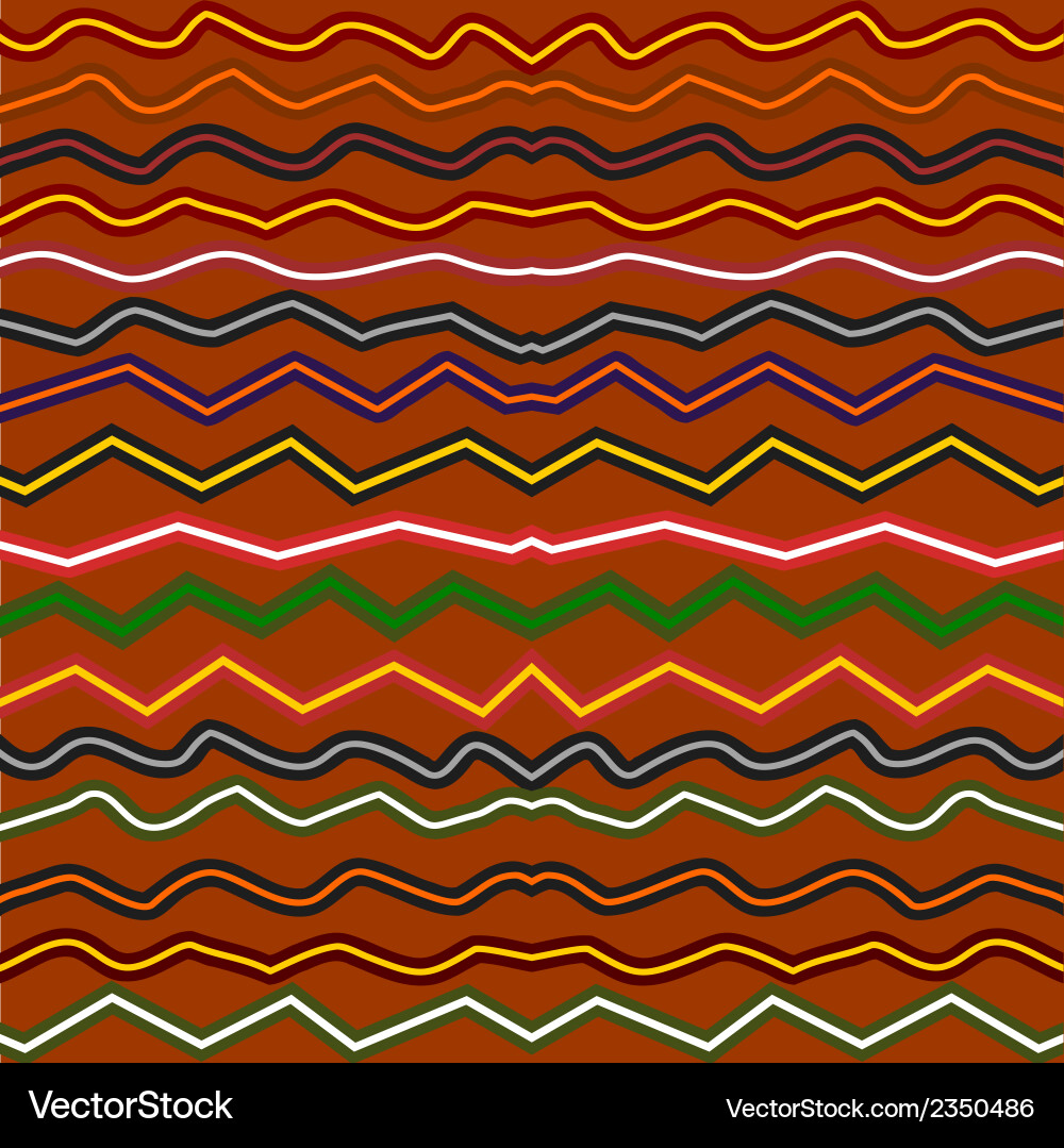 Abstract seamless pattern with broken waves vector image
