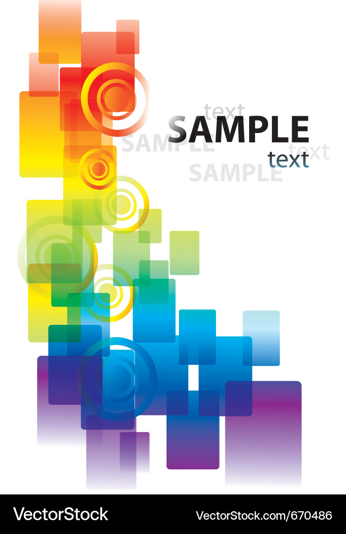 Colorful Geometric Background Vector Image