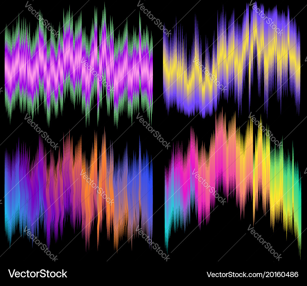Distorted Line Pattern vector image