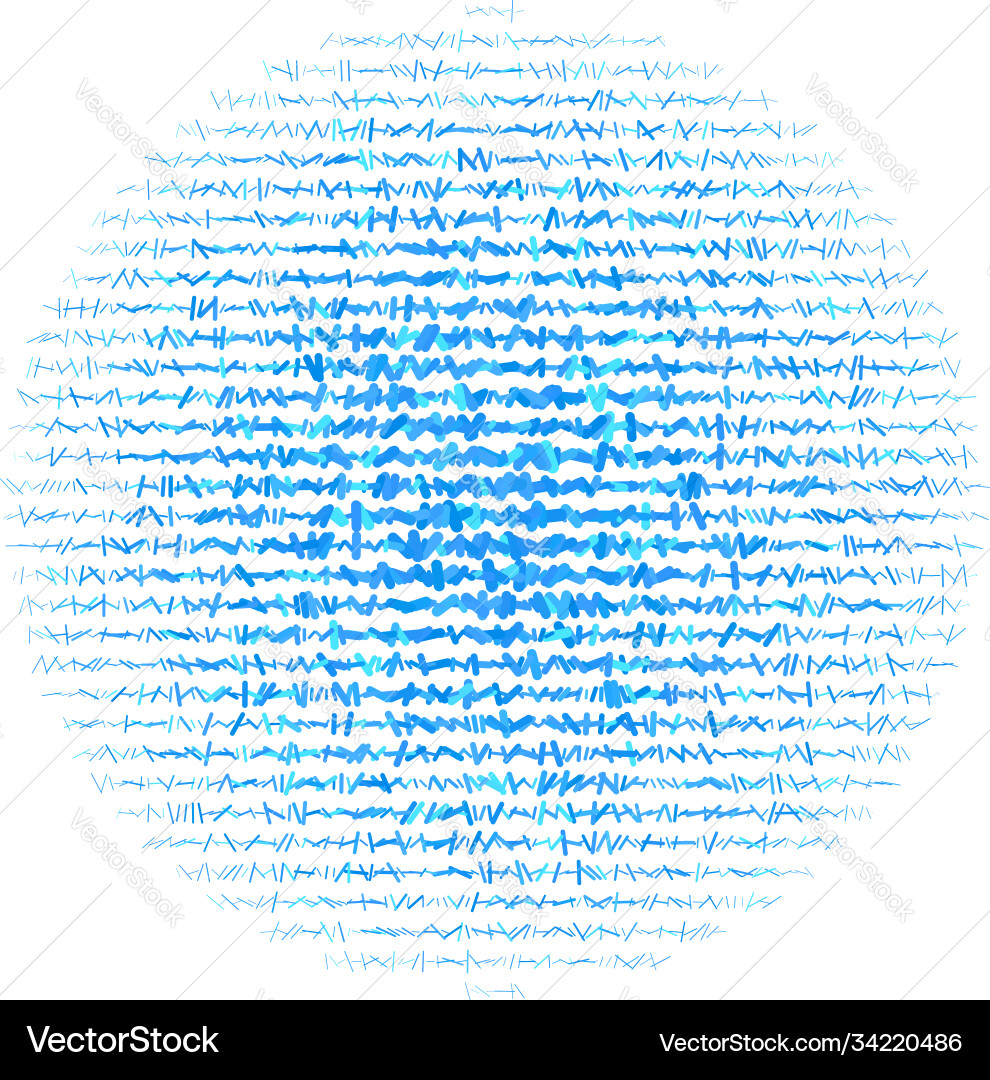 Geometric circle element shape segmented Vector Image