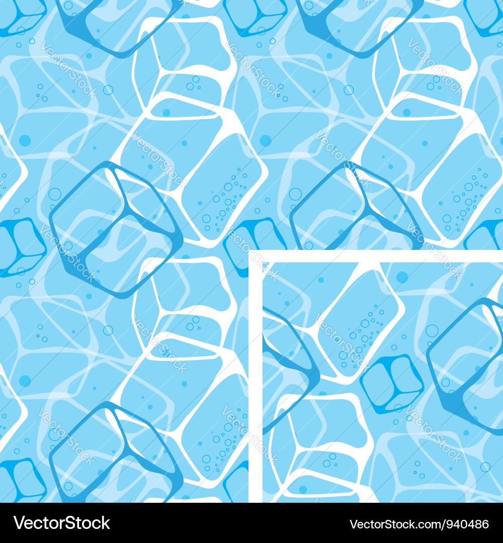 Ice Cube Pattern Seamless Background Vector Image