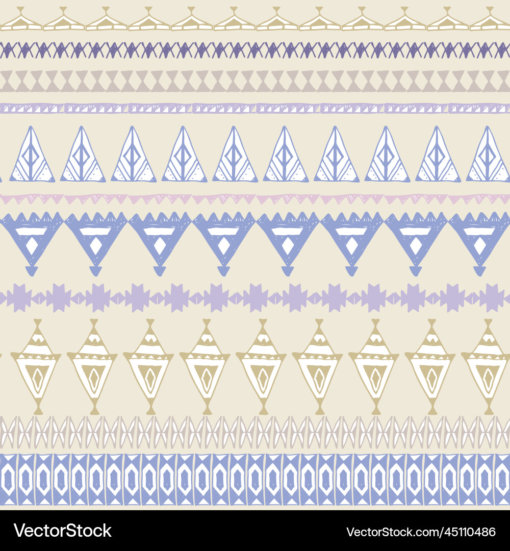 Seamless pattern with native zigzag ornaments Vector Image