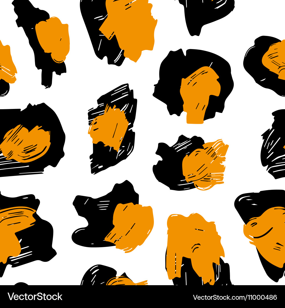 Texture of the leopard spots pattern vector image