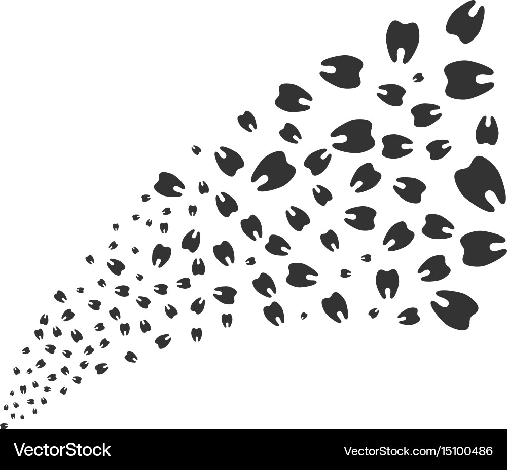 Tooth source stream vector image
