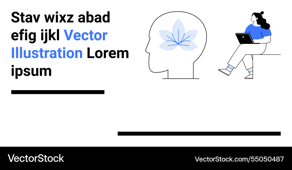 Brain development and technology interaction Vector Image
