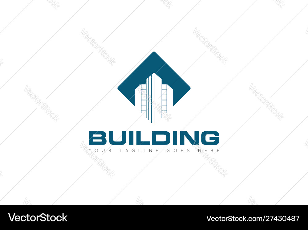 Building logo and icon design template Building logo and icon design template vector image