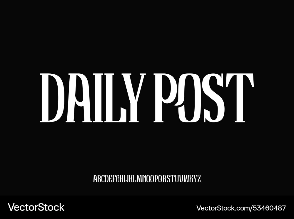 Display alphabet font design suitable Display alphabet font design suitable vector image