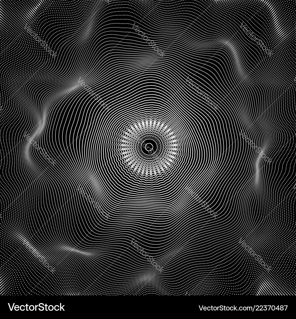 Dynamic Circular Network Background vector image
