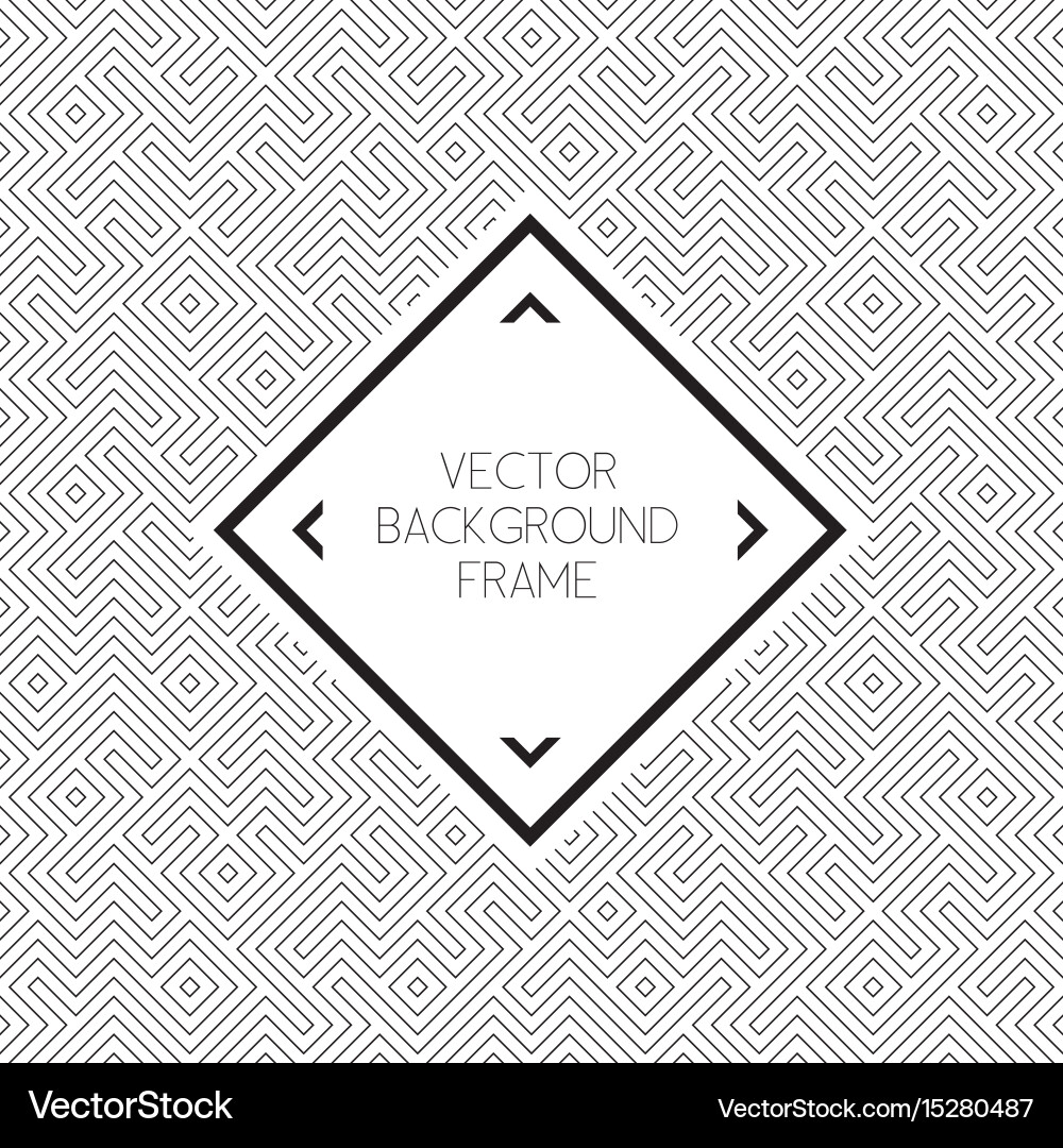 Geometric Frame Pattern Vector Image