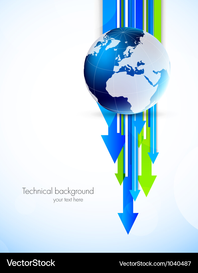 Global Communication Background vector image