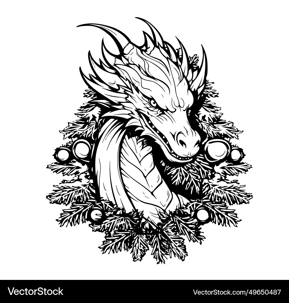 Hand drawn chinese dragon isolated on white Hand drawn chinese dragon isolated on white vector image