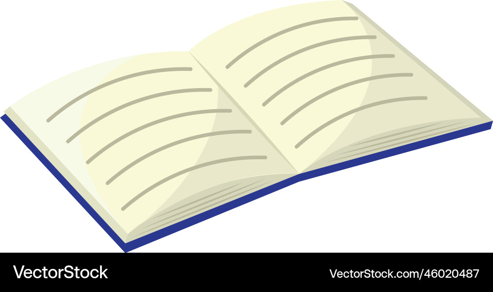 Isolated open book icon image Vector Image