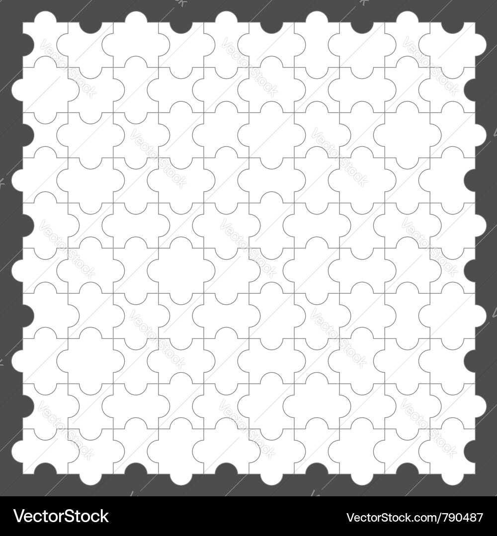 Jigsaw Puzzle Background Vector Image