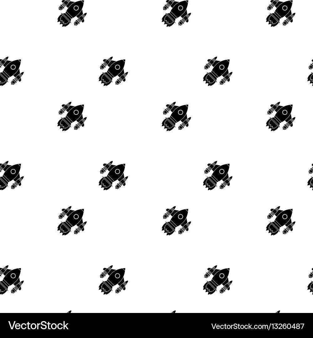 Pattern background with space shuttle Pattern background with space shuttle vector image