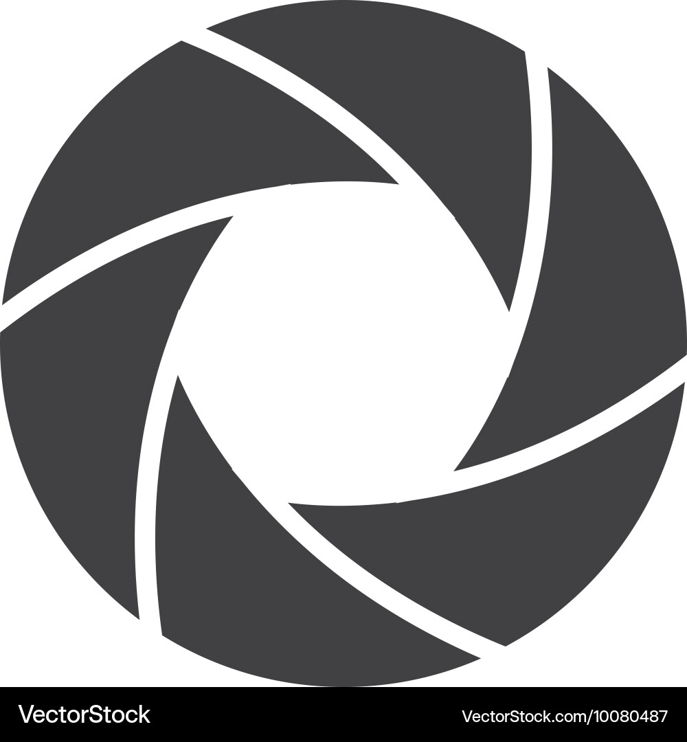 Shutter Icon - Camera Element vector image