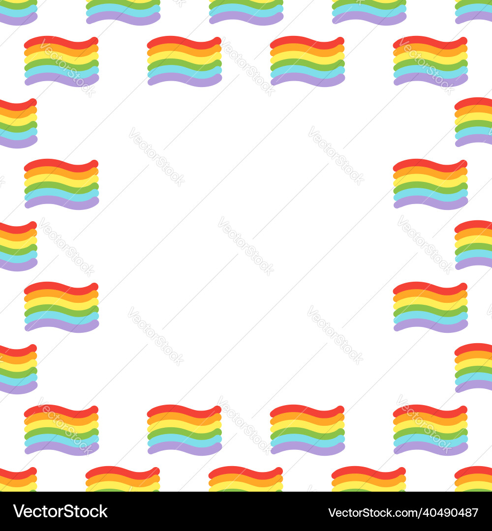 Square seamless pattern border Vector Image