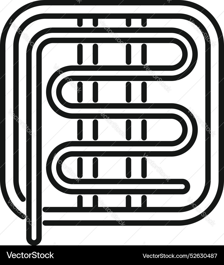 Underfloor heating system installing representing Underfloor heating system installing representing Vector Image