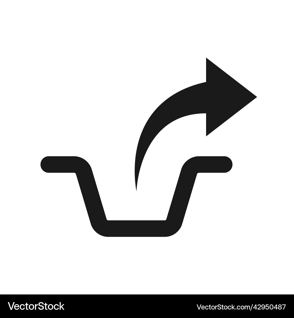 Undo or return icon trash can Undo or return icon trash can vector image