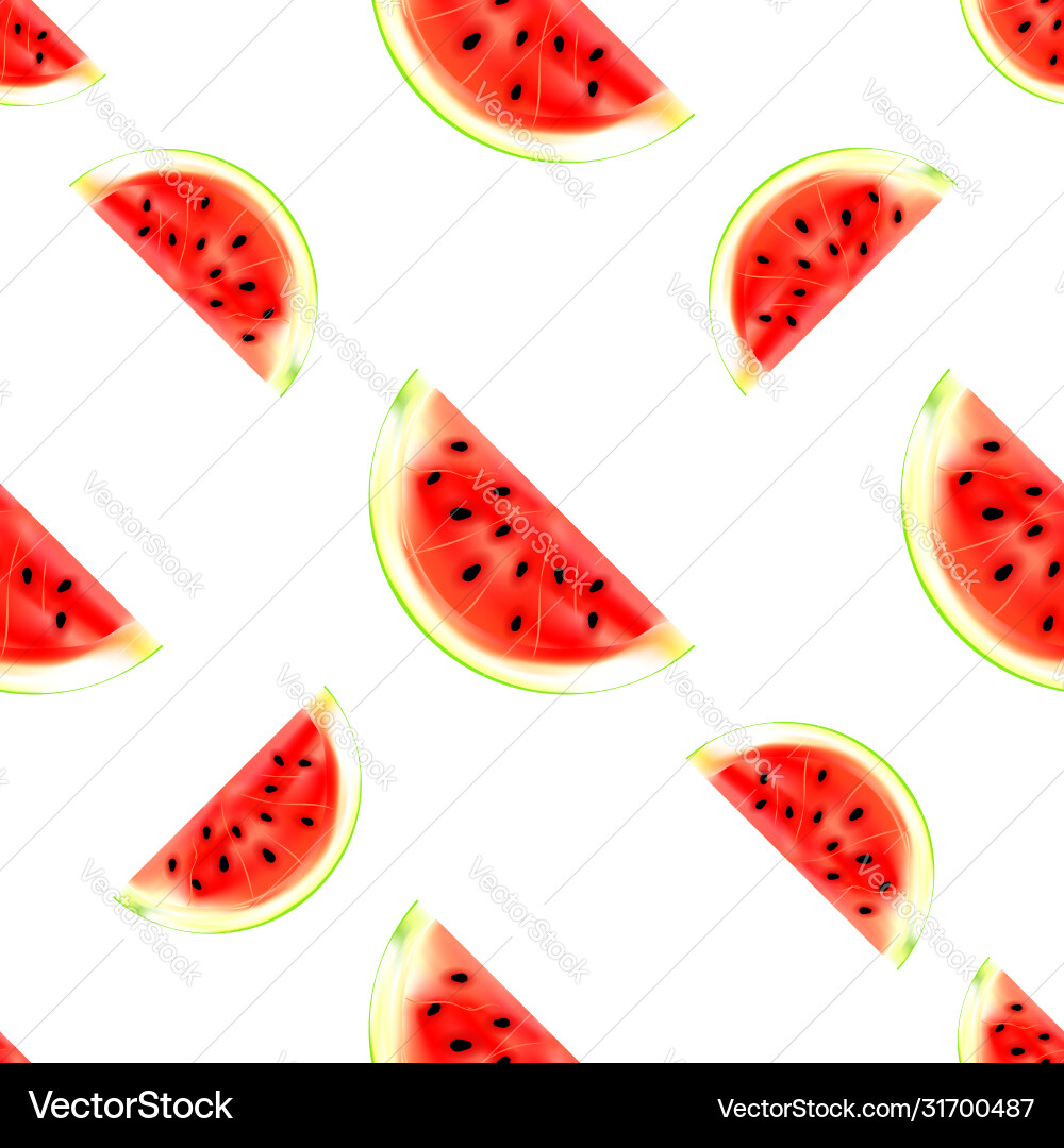 Watermelon Slice Pattern vector image