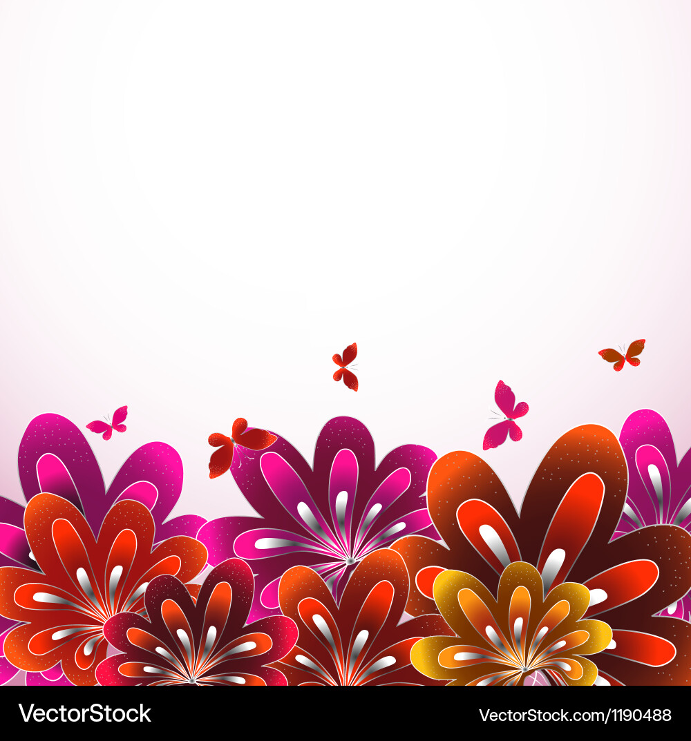 Beautiful flower background Royalty Free Vector Image