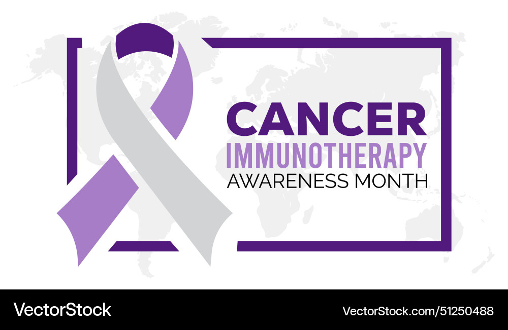 Cancer Immunotherapy Awareness Month Royalty Free Vector