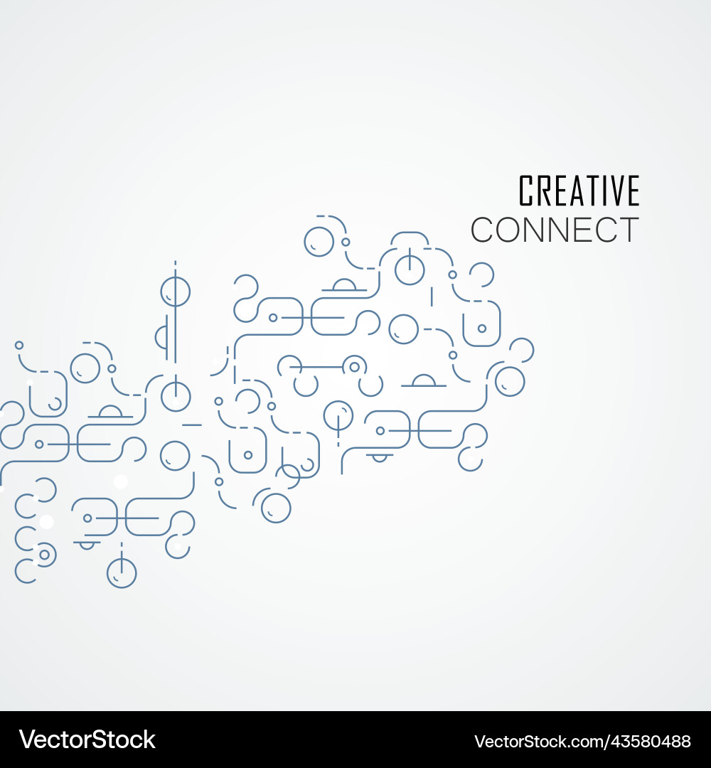 Chemistry connection genetic design concept Chemistry connection genetic design concept vector image
