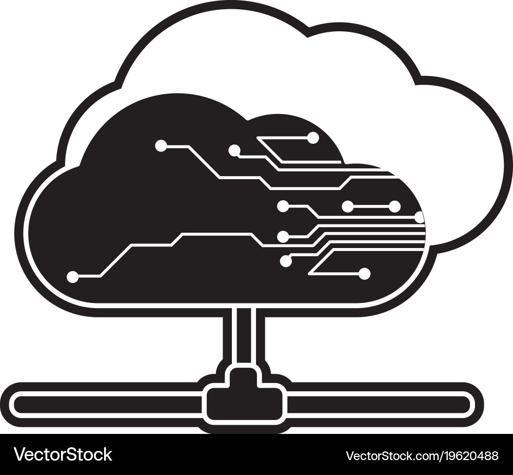 Cloud computing design Vector Image