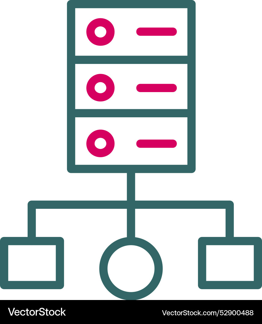 Cluster computing icon design Vector Image