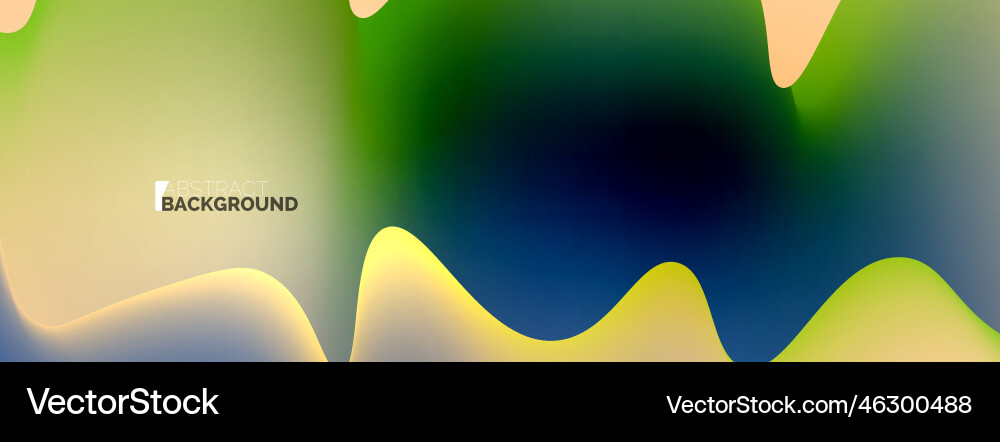 Dynamic liquid waves abstract background Vector Image
