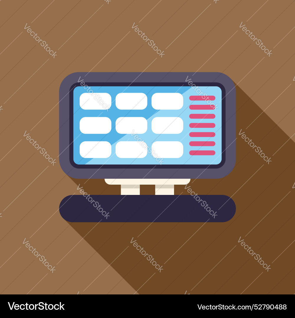 Electronic scoreboard showing results with buttons Electronic scoreboard showing results with buttons vector image