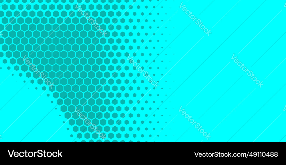 Geometric abstract hexagon two color background Vector Image