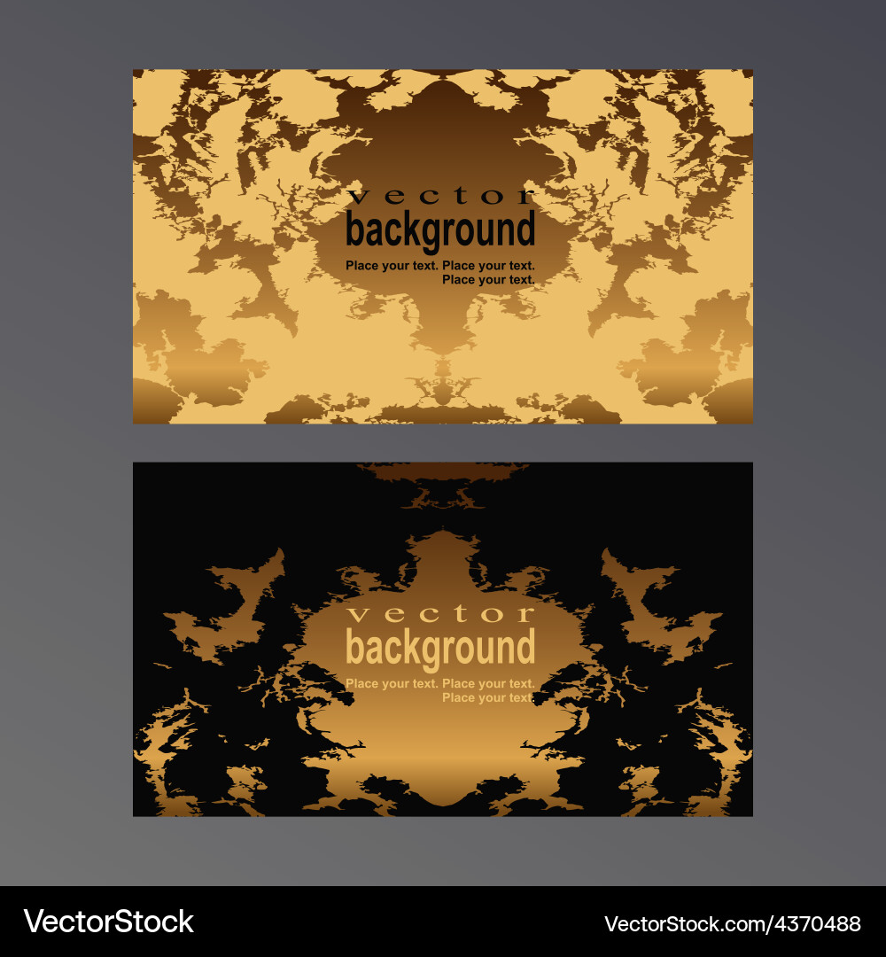 Golden Spots & Strokes vector image