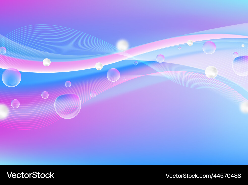 Gradient dynamic wavy background design Gradient dynamic wavy background design vector image
