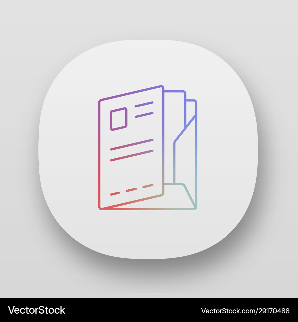 Papier Fall Dokument Ordner App Symbol uiux Benutzer Papier Fall Dokument Ordner App Symbol uiux Benutzer Vektorbild