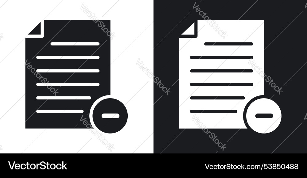 Remove file icon set Remove file icon set vector image