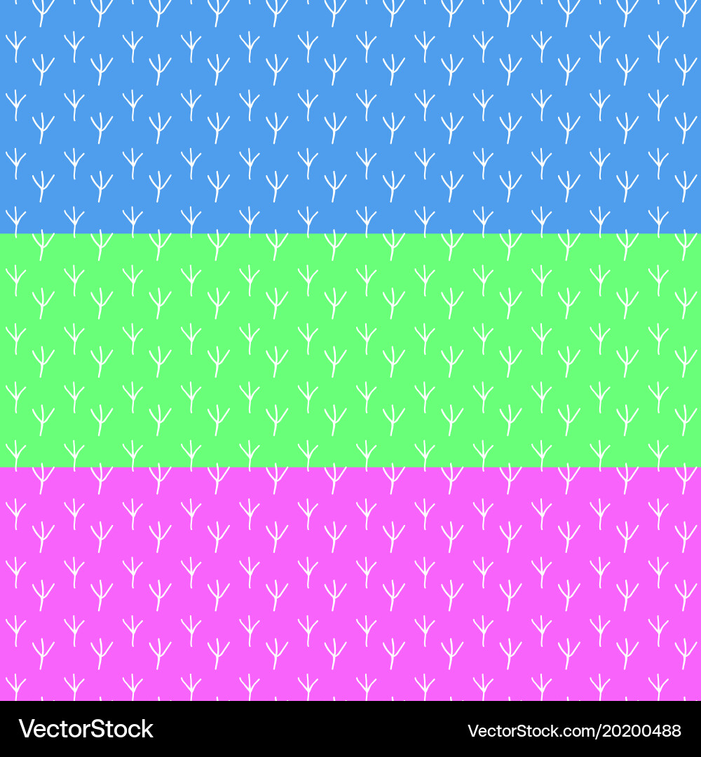 Seamless pattern background with traces of birds Vector Image