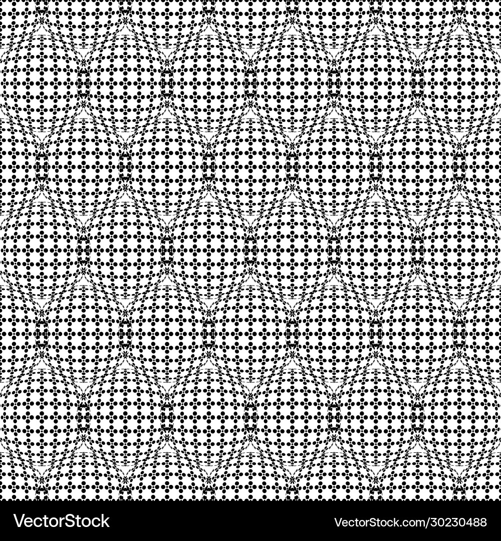 Seamless pattern with abstract round 3d halftone Vector Image