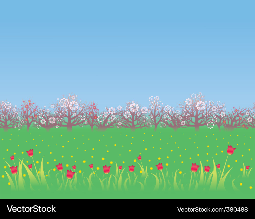 Spring background Vector Image