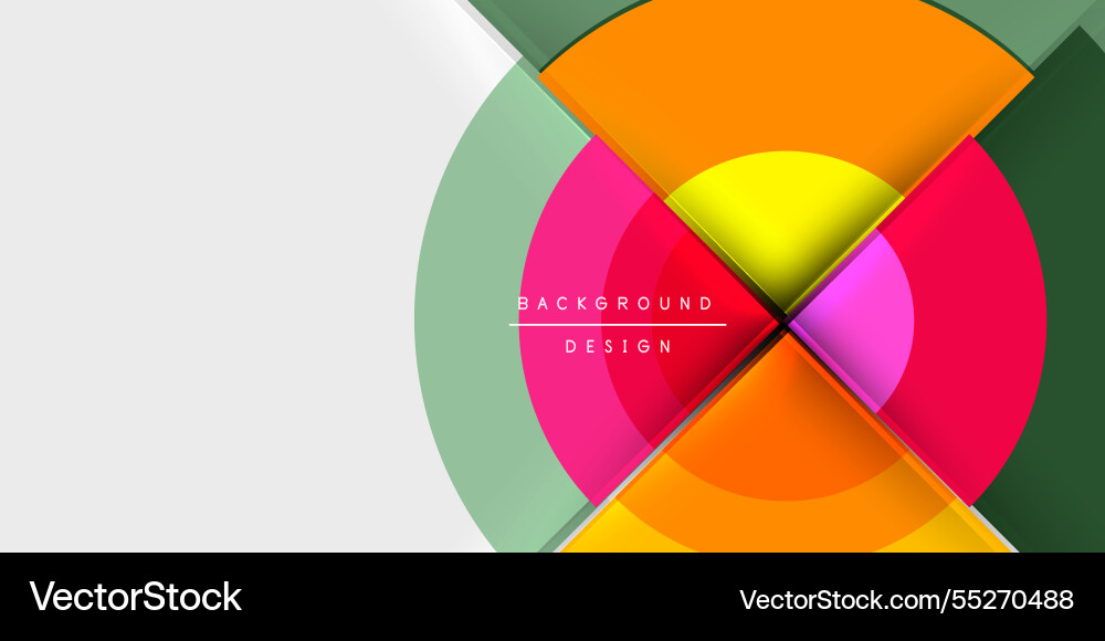 Target circle geometric abstract shapes Vector Image