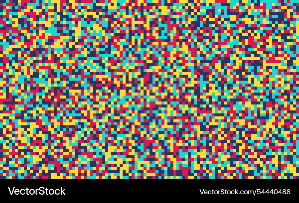 Textured cube pattern with colourful tiles vector image