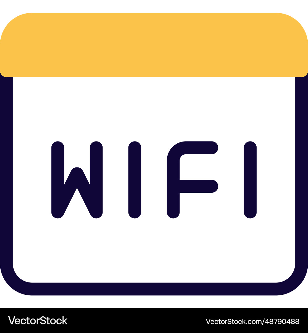Using wifi connection for internet surfing Vector Image
