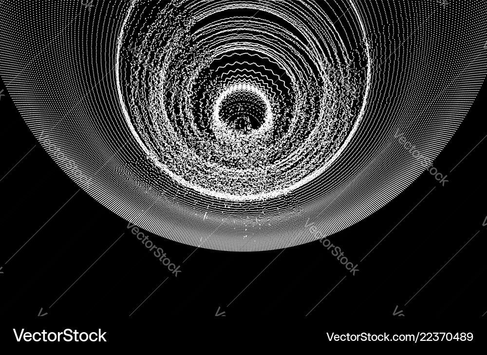 Abstract circular background with dynamic dots Abstract circular background with dynamic dots vector image